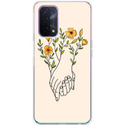 Чехол BoxFace OPPO A74 5G Flower Hands