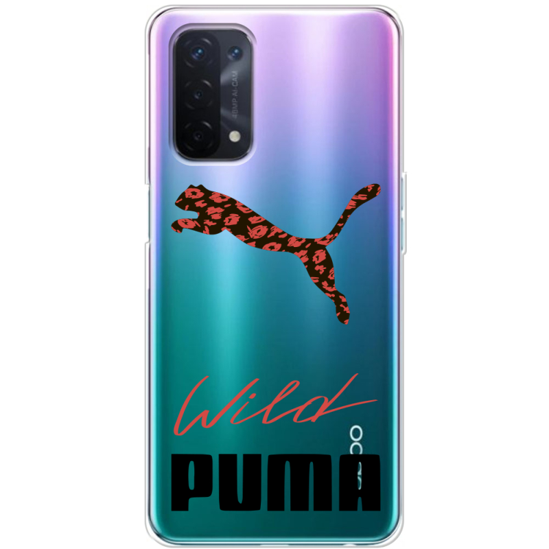 Прозрачный чехол BoxFace OPPO A74 5G Wild Cat