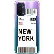 Прозрачный чехол BoxFace OPPO A74 5G Ticket New York