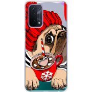 Прозрачный чехол BoxFace OPPO A74 5G Winter Puggy