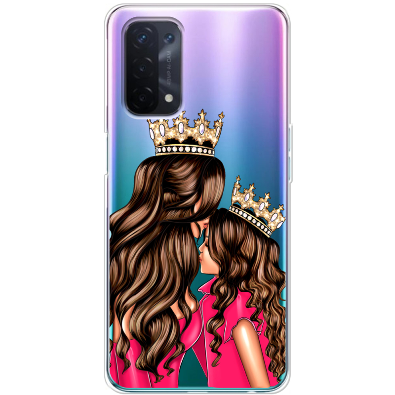 Прозрачный чехол BoxFace OPPO A74 5G Queen and Princess