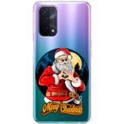 Прозрачный чехол BoxFace OPPO A74 5G Cool Santa