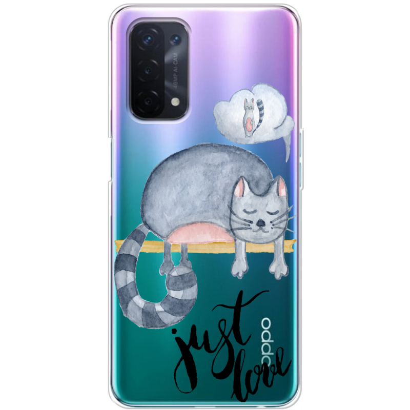 Прозрачный чехол BoxFace OPPO A74 5G Just Love