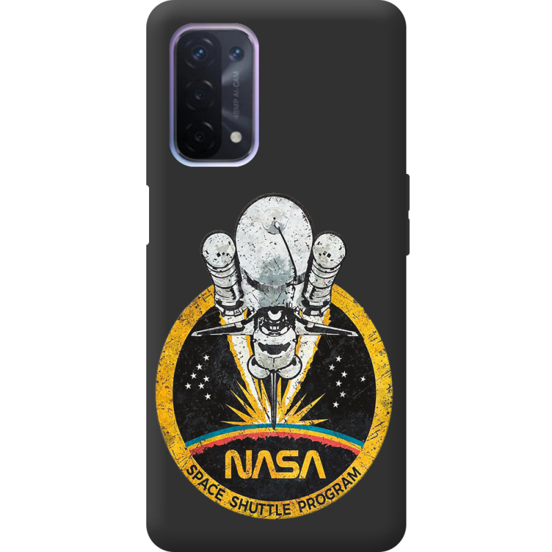 Черный чехол BoxFace OPPO A74 5G NASA Spaceship