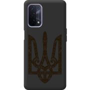 Черный чехол BoxFace OPPO A74 5G Ukrainian Trident