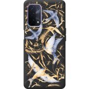Черный чехол BoxFace OPPO A74 5G Ластівки