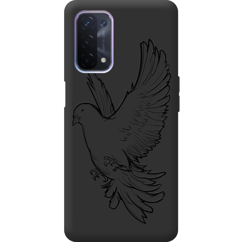 Черный чехол BoxFace OPPO A74 5G Dove