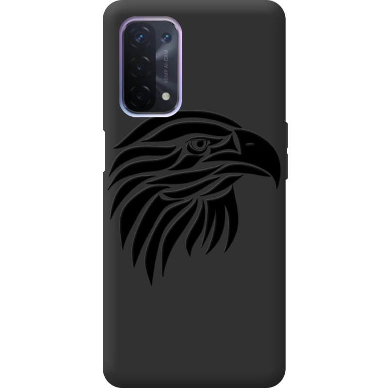 Черный чехол BoxFace OPPO A74 5G Eagle