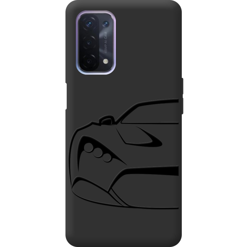 Черный чехол BoxFace OPPO A74 5G Sportcar