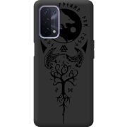 Черный чехол BoxFace OPPO A74 5G Hugin and Munin