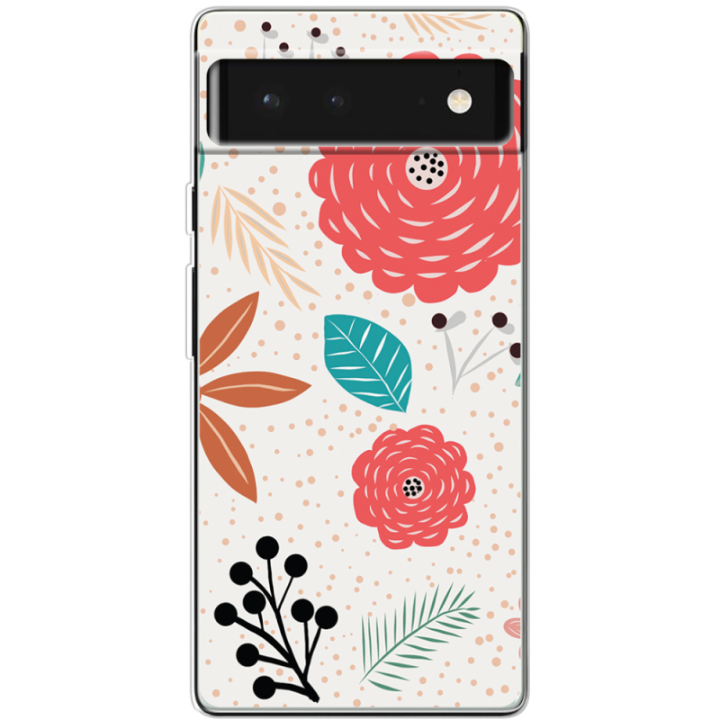 Чехол BoxFace Google Pixel 6 Line Flowers