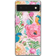 Чехол BoxFace Google Pixel 6 Birds in Flowers