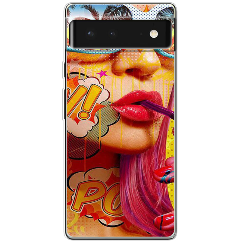 Чехол BoxFace Google Pixel 6 Yellow Girl Pop Art