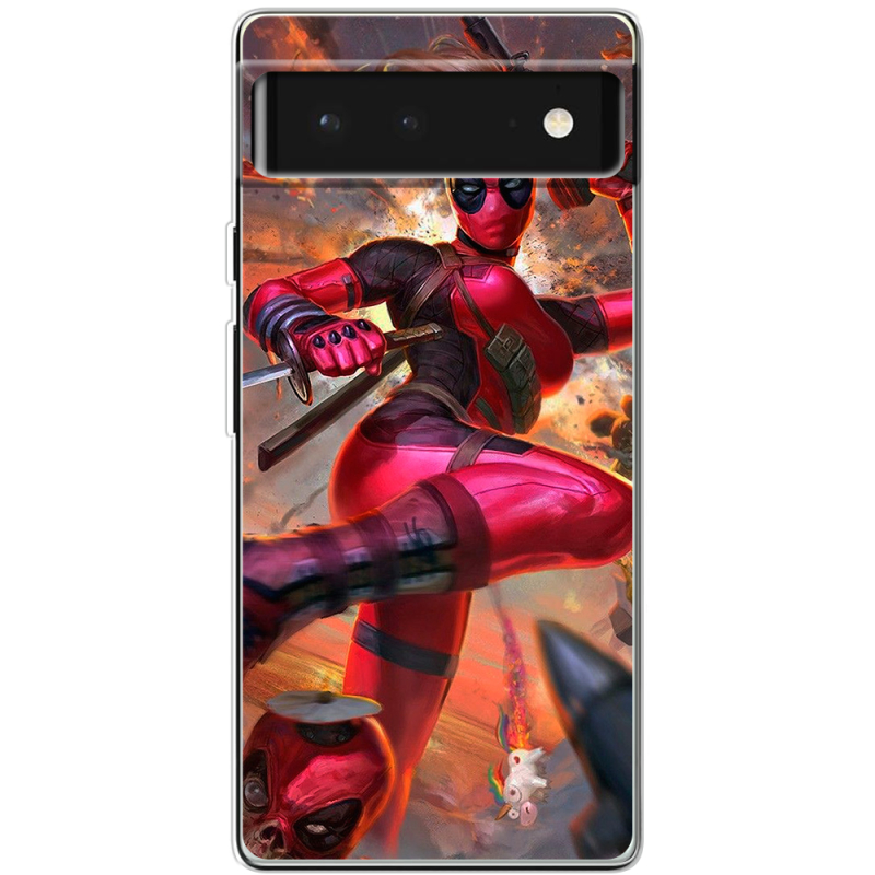 Чехол BoxFace Google Pixel 6 Woman Deadpool