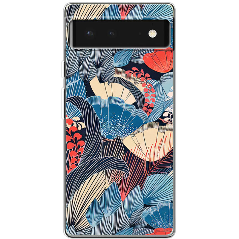 Чехол BoxFace Google Pixel 6 Blue Herb