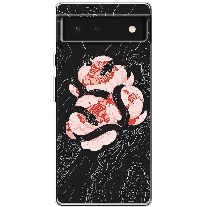 Чехол BoxFace Google Pixel 6 Snake Rose