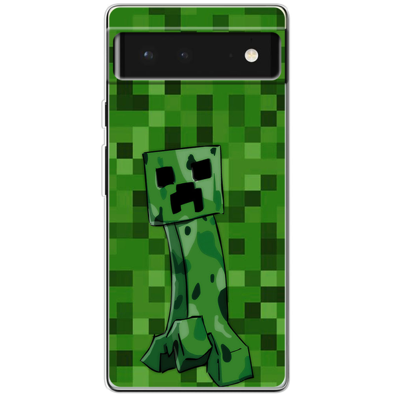 Чехол BoxFace Google Pixel 6 Minecraft Creeper