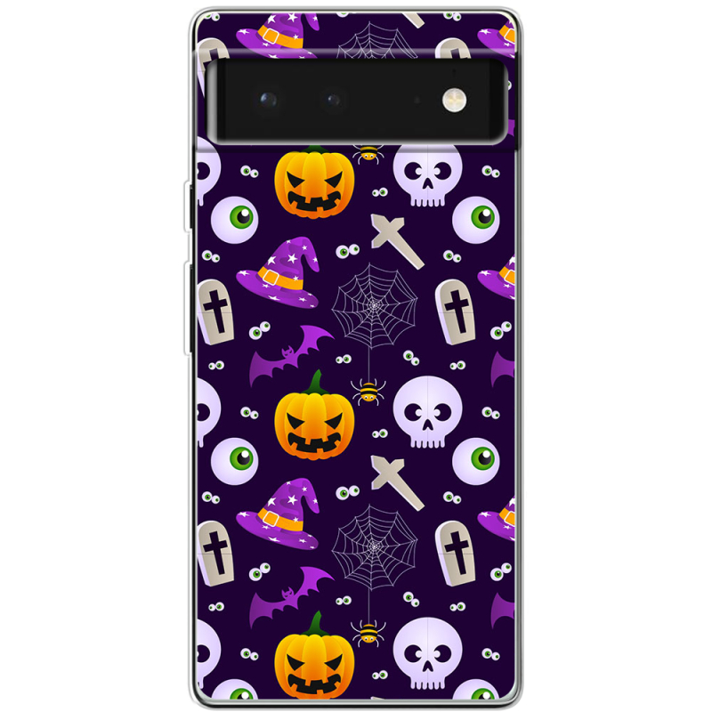 Чехол BoxFace Google Pixel 6 Halloween Purple Mood