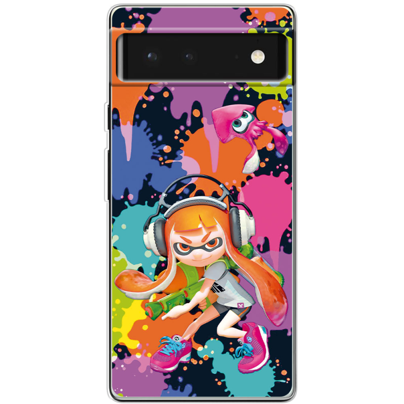Чехол BoxFace Google Pixel 6 Splatoon Inklings