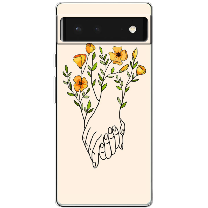 Чехол BoxFace Google Pixel 6 Flower Hands