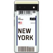 Прозрачный чехол BoxFace Google Pixel 6 Ticket New York