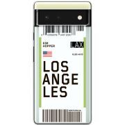 Прозрачный чехол BoxFace Google Pixel 6 Ticket Los Angeles