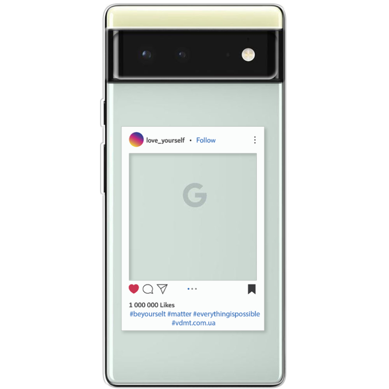 Прозрачный чехол BoxFace Google Pixel 6 Insta