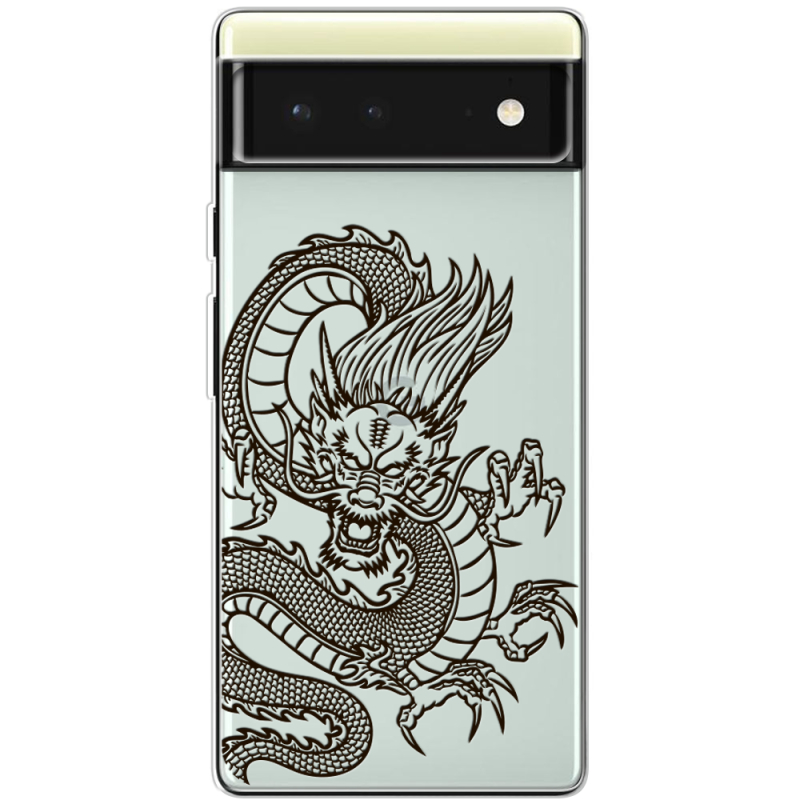 Прозрачный чехол BoxFace Google Pixel 6 Chinese Dragon