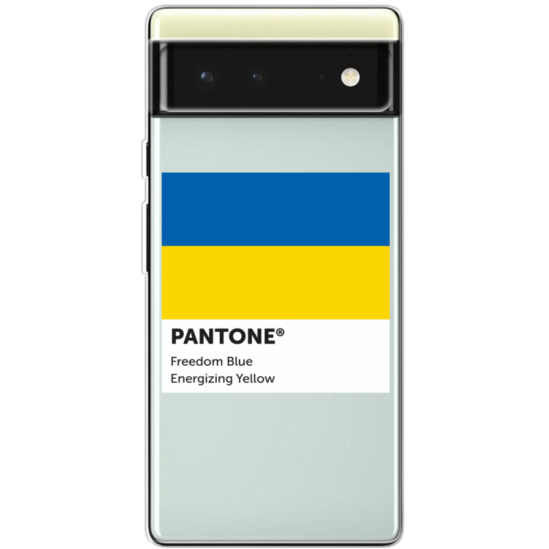 Прозрачный чехол BoxFace Google Pixel 6 Pantone вільний синій