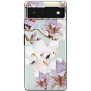 Прозрачный чехол BoxFace Google Pixel 6 Chinese Magnolia