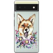 Прозрачный чехол BoxFace Google Pixel 6 Winking Fox