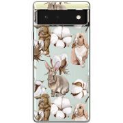 Прозрачный чехол BoxFace Google Pixel 6 Cotton and Rabbits