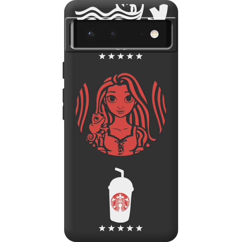 Черный чехол BoxFace Google Pixel 6 RedWhite Coffee