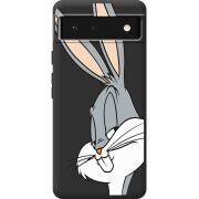 Черный чехол BoxFace Google Pixel 6 Lucky Rabbit