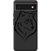 Черный чехол BoxFace Google Pixel 6 Wolf