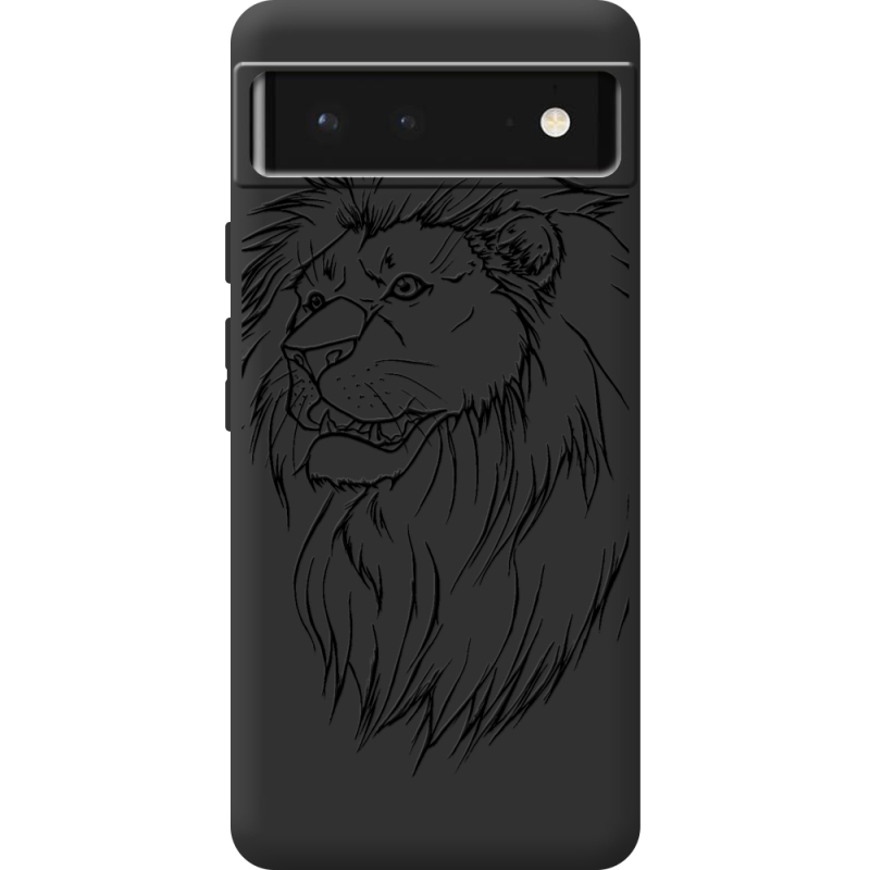 Черный чехол BoxFace Google Pixel 6 Lion