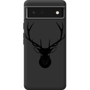Черный чехол BoxFace Google Pixel 6 Deer