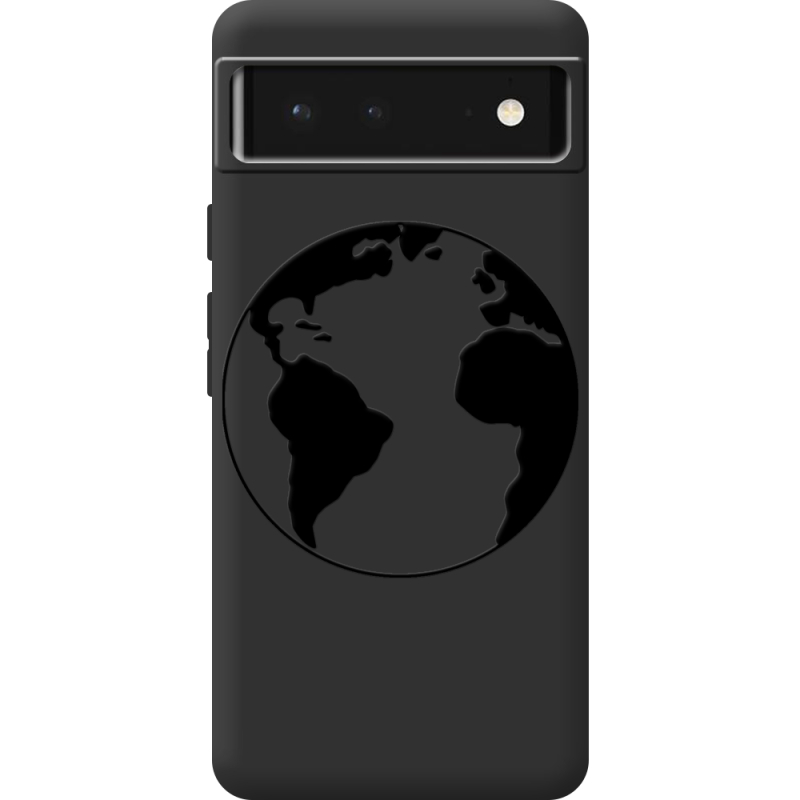 Черный чехол BoxFace Google Pixel 6 Earth