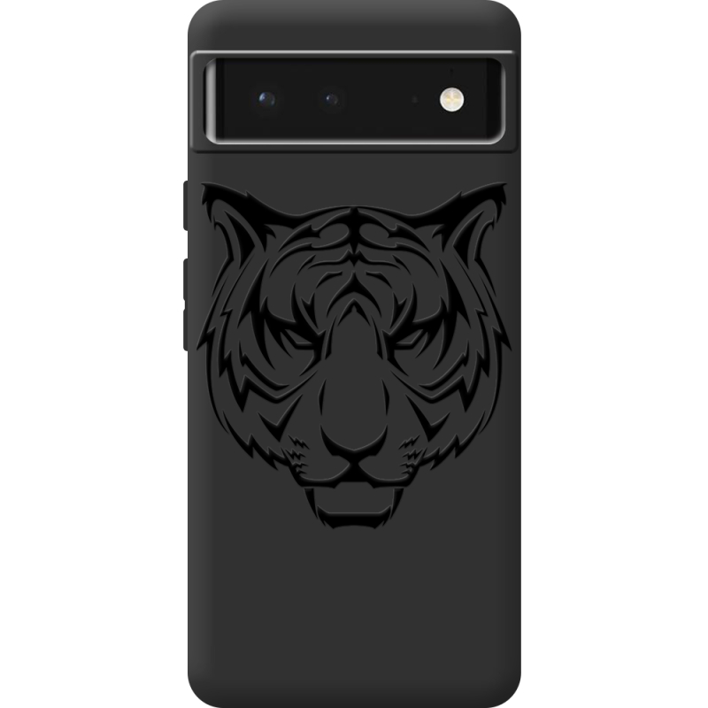 Черный чехол BoxFace Google Pixel 6 Tiger