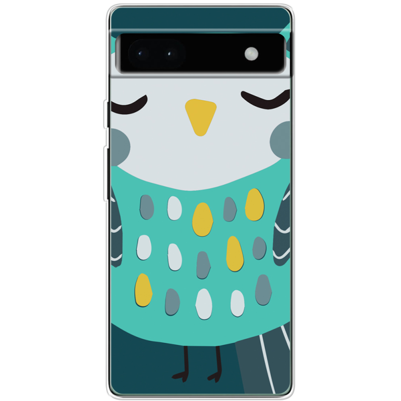 Чехол BoxFace Google Pixel 6A Green Owl