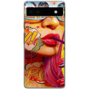 Чехол BoxFace Google Pixel 6A Yellow Girl Pop Art