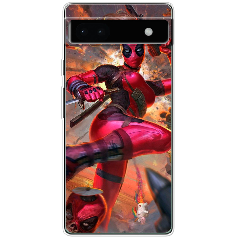 Чехол BoxFace Google Pixel 6A Woman Deadpool