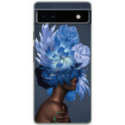 Чехол BoxFace Google Pixel 6A Exquisite Blue Flowers