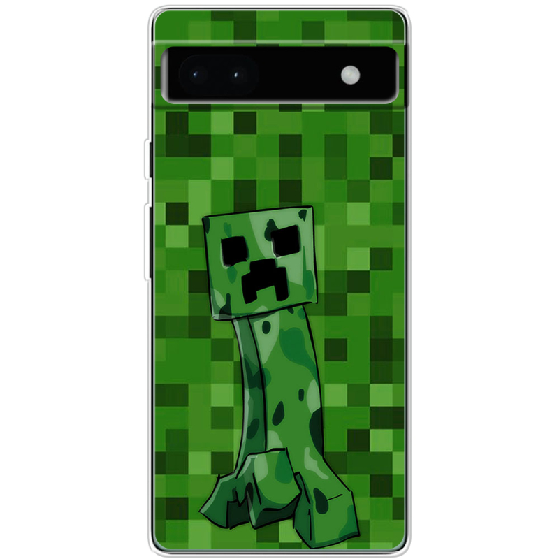 Чехол BoxFace Google Pixel 6A Minecraft Creeper