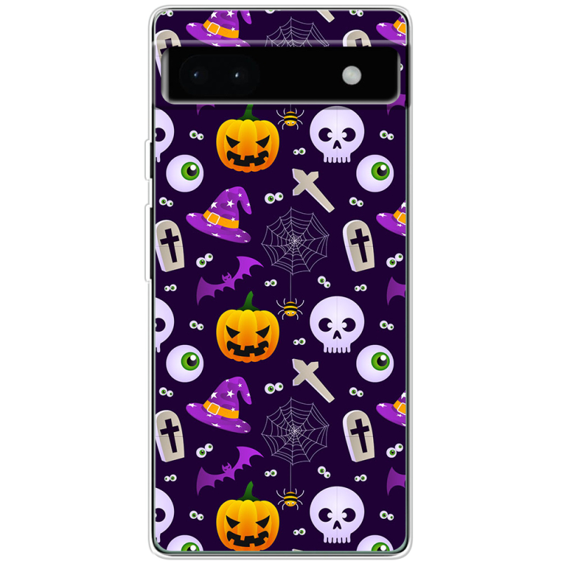 Чехол BoxFace Google Pixel 6A Halloween Purple Mood