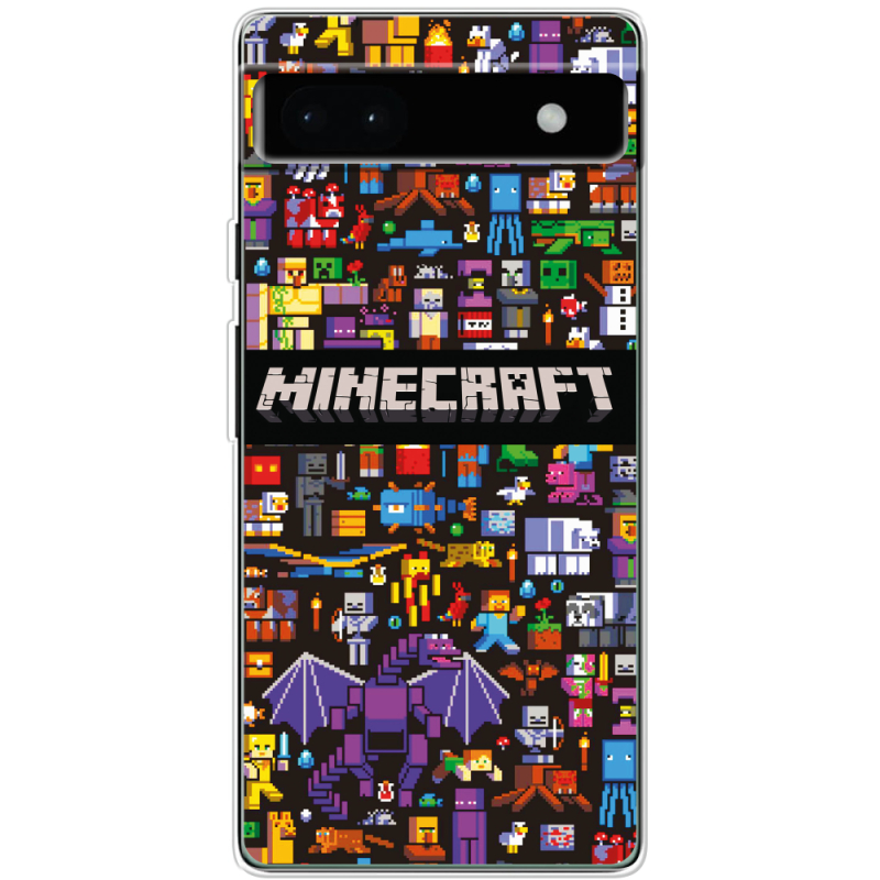 Чехол BoxFace Google Pixel 6A Minecraft Mobbery