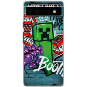 Чехол BoxFace Google Pixel 6A Minecraft Graffiti