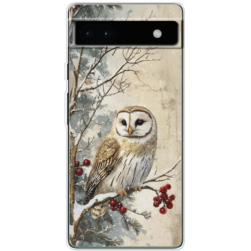 Чехол BoxFace Google Pixel 6A Christmas Owl