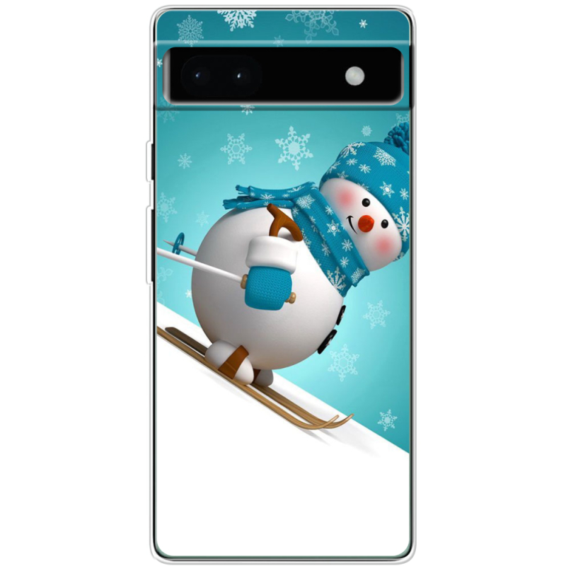 Чехол BoxFace Google Pixel 6A Skier Snowman