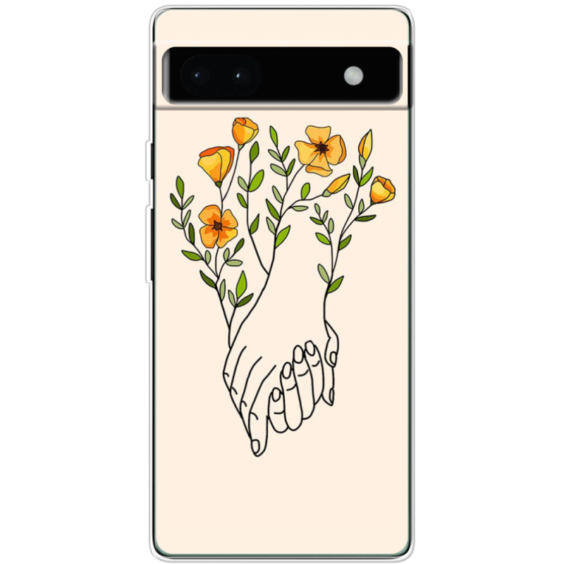 Чехол BoxFace Google Pixel 6A Flower Hands